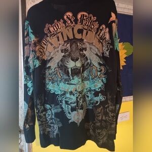 NWT RARE TRUE LOVE FALSE IDOLS LONG SLEEVED GRAPHIC SHIRT. L